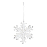 Clear Acrylic Snowflake Oranment (Set of 12)