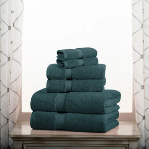 Madison Egyptian Cotton Plush Heavyweight 6 Piece Towel Set