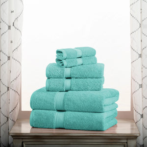 Madison Egyptian Cotton Plush Heavyweight 6 Piece Towel Set