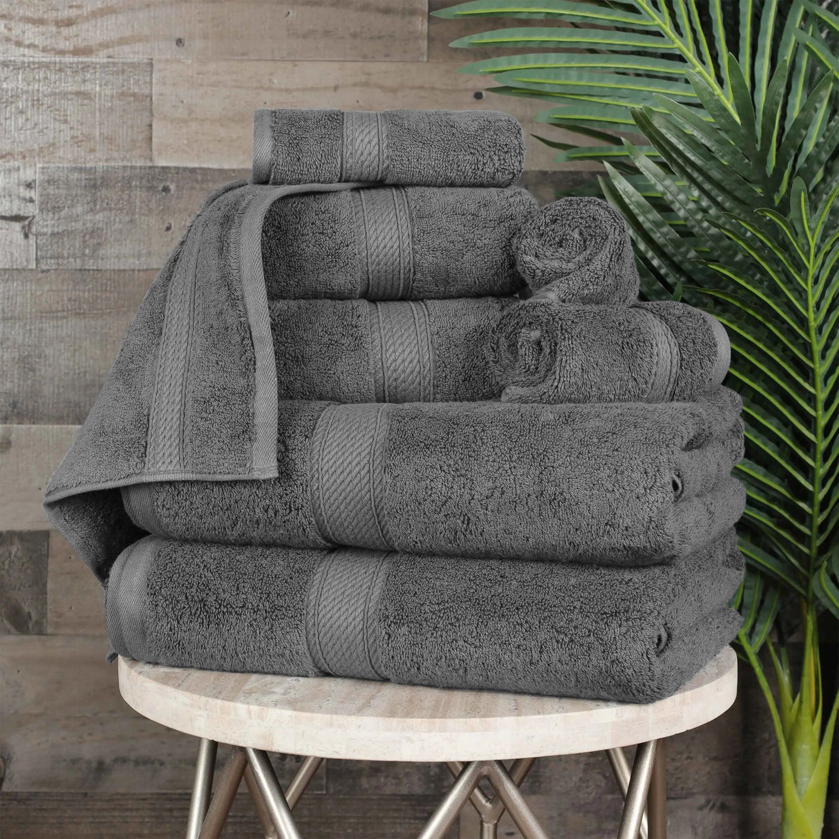 Madison Egyptian Cotton Plush Heavyweight 8 Piece Towel Set