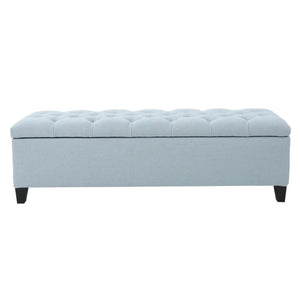 Glouster Contemporary Storage Ottoman With Button Tufted Design