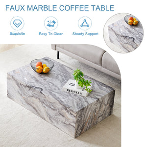 Elegant Grey Stone Pattern Coffee Table