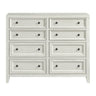 8 Drawer Dresser With Framed Fronts And Smooth Metal Glides