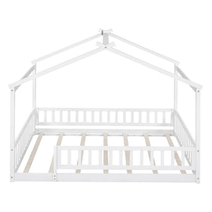 Bed House Bed Frame With Fence