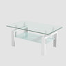 Tempered Glass Table With Storage