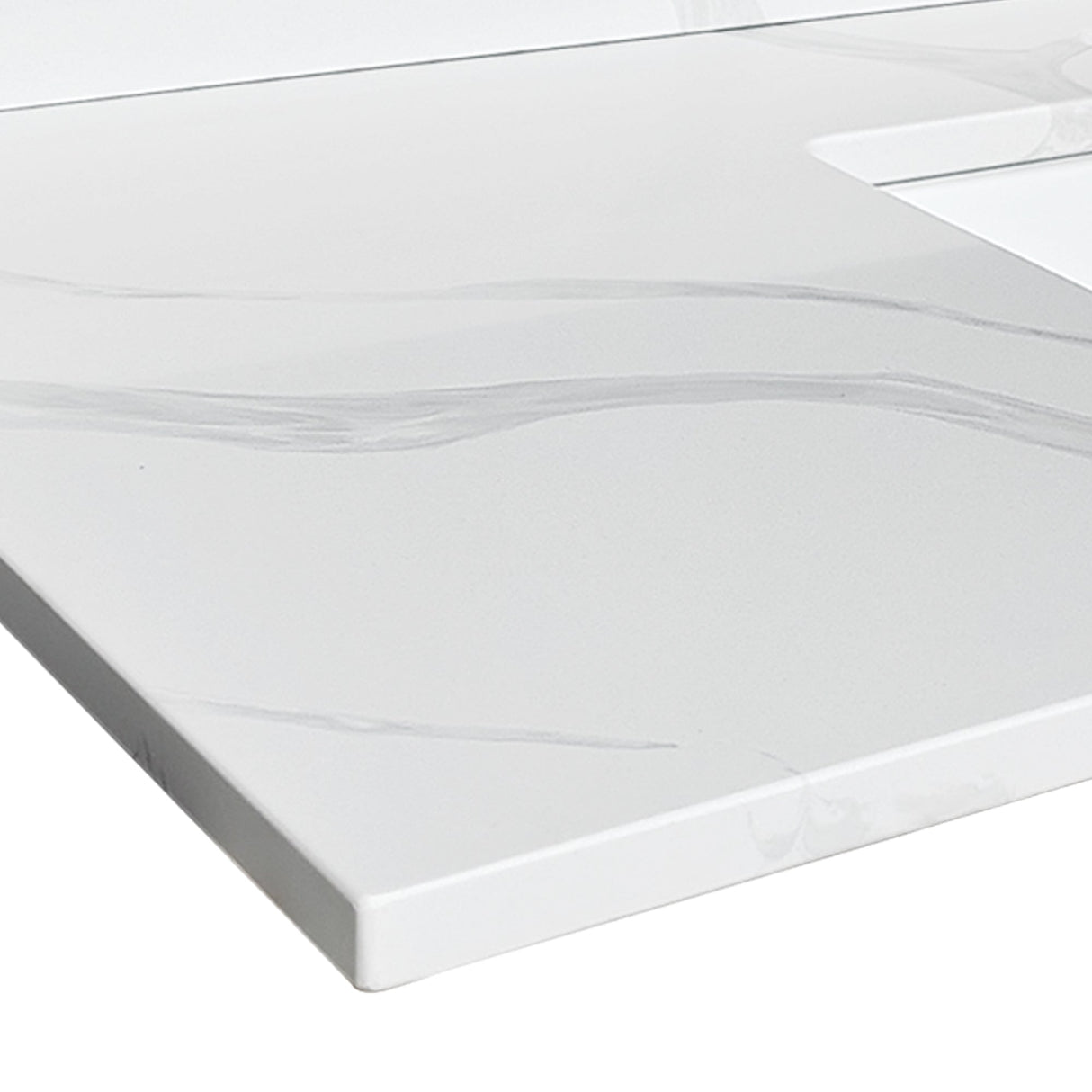 43-inch Quartz Bathroom Vanity Top with Undermount Single Bowl Sink