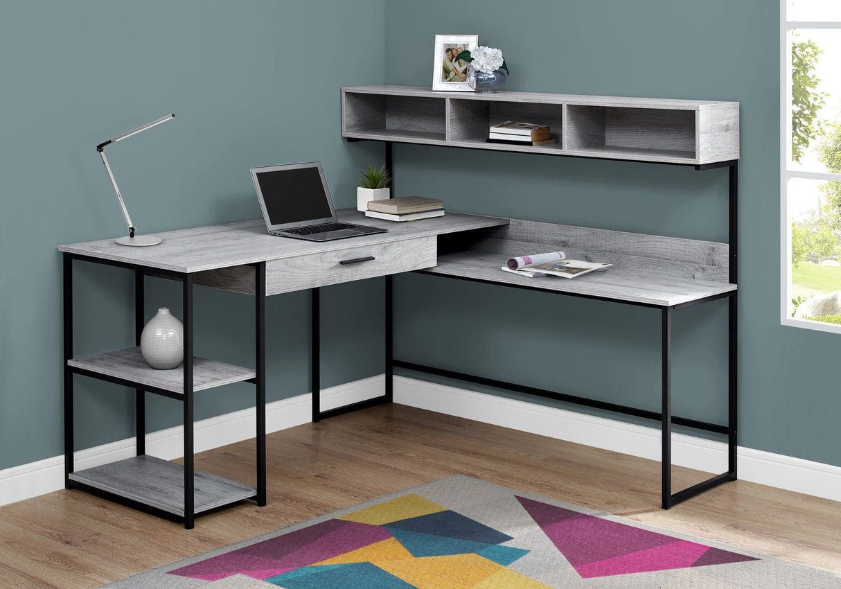 Computer Desk, Home Office, Corner, Storage Drawers, L Shape, Contemporary & Modern