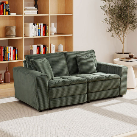 2-Seats(complimentary-2-pillows),Couch-with-Detachable-Seat-&-Back-Cushion-Sofas-&-Sectionals