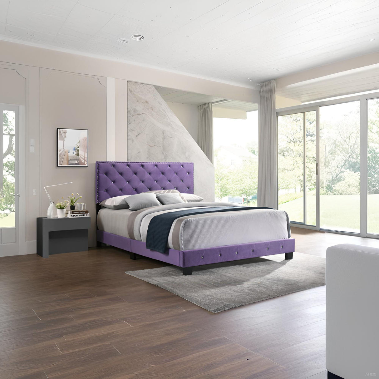 Luxurious Upholstered Bed