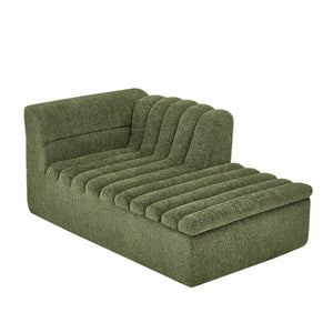 Upholstered L-Shaped Modular Sectional Sofa With Chaise, Wave-Shaped Armrest