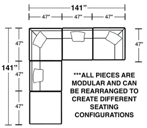 Posh - Modular Sectional And Ottoman