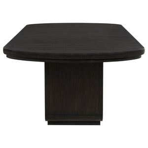 Leandro 9-piece Rectangular Dining Table Set Burnished Black
