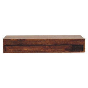 Lunar - 2 Drawer Wall Mounted Console - Brown