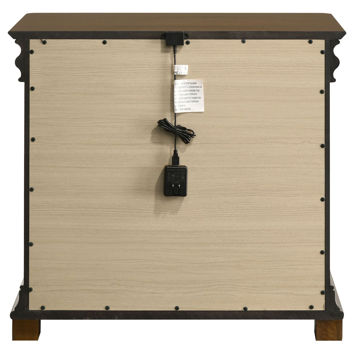 Garland 3-drawer Nightstand Bedside Table Brown Cherry