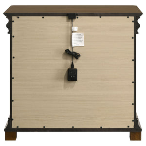 Garland 3-drawer Nightstand Bedside Table Brown Cherry
