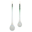 Green-Iridescent-Ribbed-Glass-Icicle-Drop-Ornament-(Set-of-12)-Christmas-Ornaments