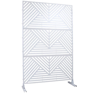Freestanding Outdoor & Indoor Freestanding Metal Privacy Screen