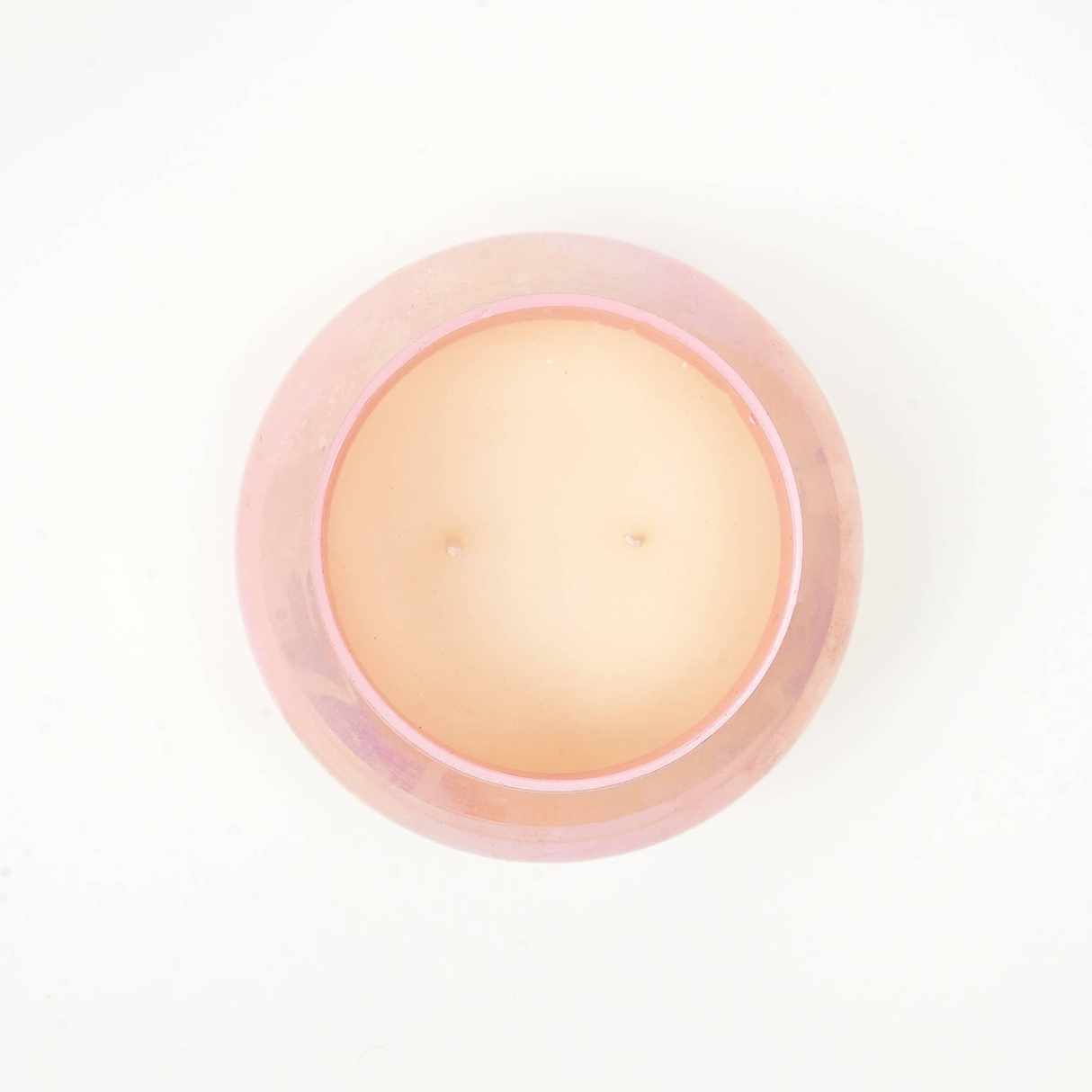 Scented Wax Candle Jar - Pink Lustre