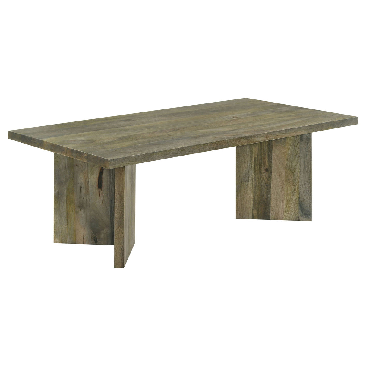 Neskowin - 2 Piece And End Table Set With Geometric Panels - Brown