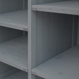 K&K 78.3' Outdoor Kitchen Island with Foldable Grill Table