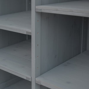 K&K 78.3' Outdoor Kitchen Island with Foldable Grill Table