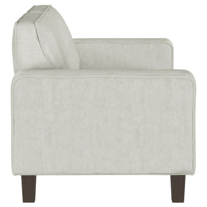 Xana - 2 Piece Upholstered Track Arm Sofa Set - Greige