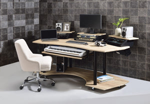 Eleazar Music Recording Studio Desk - Wood