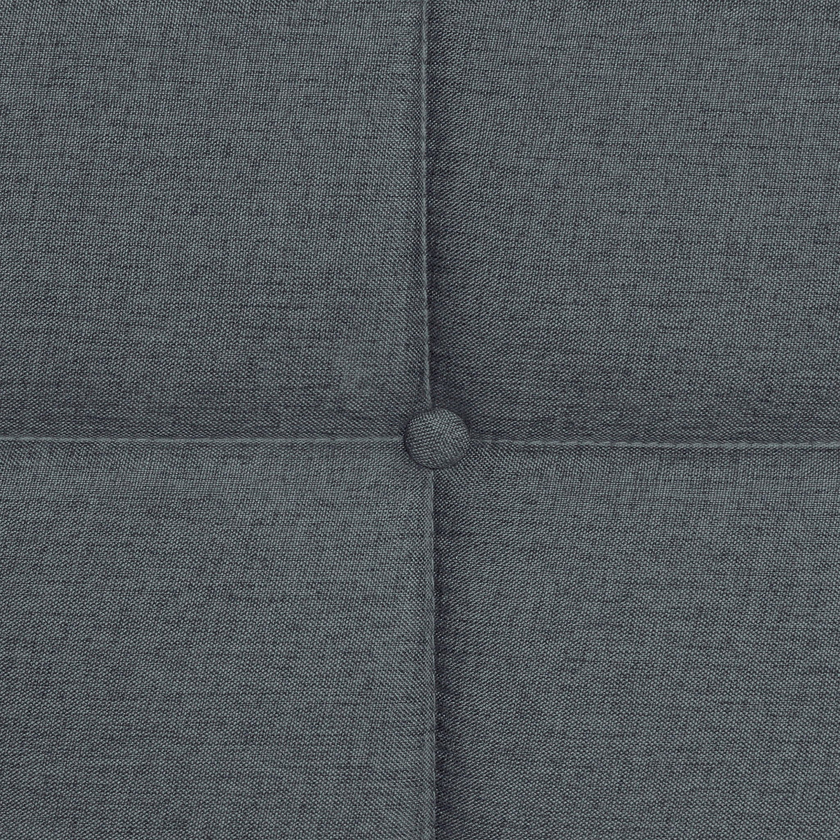Queen Size Upholstered Platform Bed Frame With Button Tufted Linen Fabric Headboard - Dark Gray