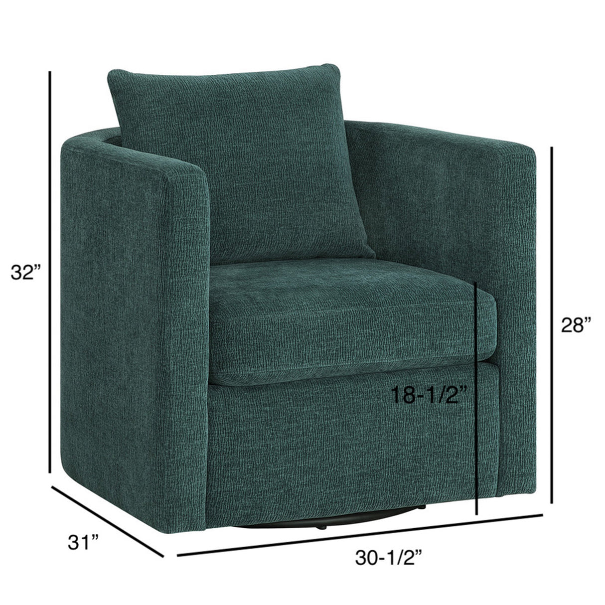 Sutton Light Grey Performance Fabric Swivel Barrel Chair