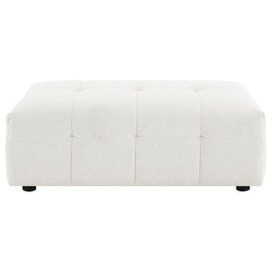 Sooke - Rectangular Ottoman - Off White
