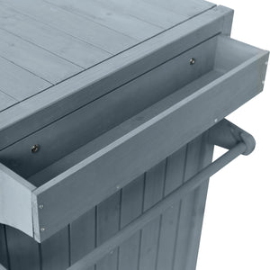 K&K 80.5' Outdoor Kitchen Island for Big Green Egg & Blackstone Griddle