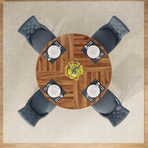 Round Dining Cross Base Kitchen Table