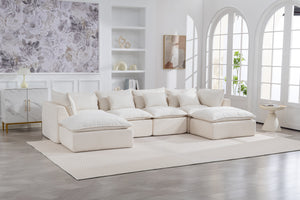 129.8" Width Cloud Couch Oversized Modular Sectional Sofa
