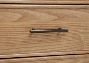 Vermes 55-inch 3-drawer Writing Desk with Power Outlet Light Ash