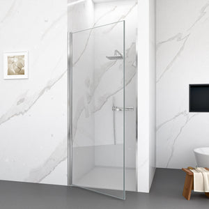 30"W x 72"H Frameless Circular Pivot Shower Door