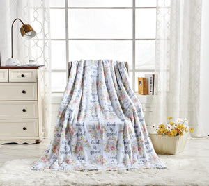 Faith, Hope, Love Home Décor God Is Good Oversized Microplush Throw Blanket (50" X 70") - Blessed