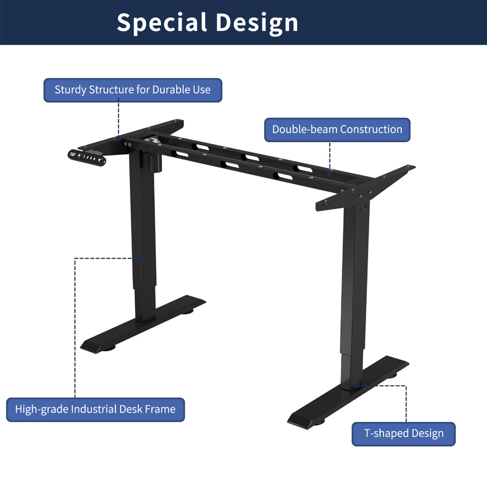 Polaris Electric Standing Desk - 55"×24"