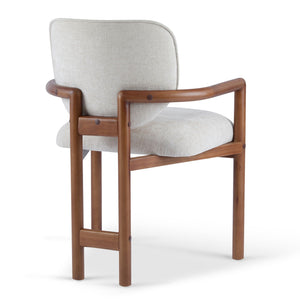 Upholstered Arm Dining Chairs (Set of 2)
