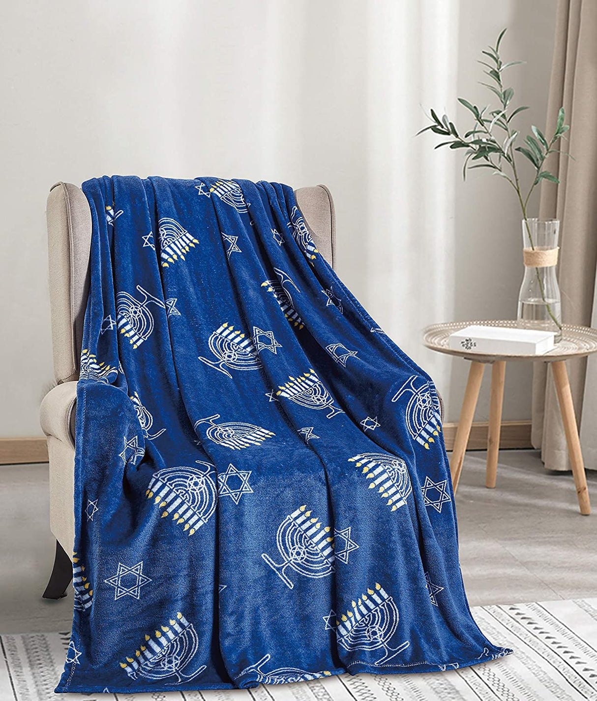 Noblehouse velvet touch holiday throw fleece blanket (50" x 60")