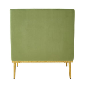 Elegant Curved Armrest Accent Armchair