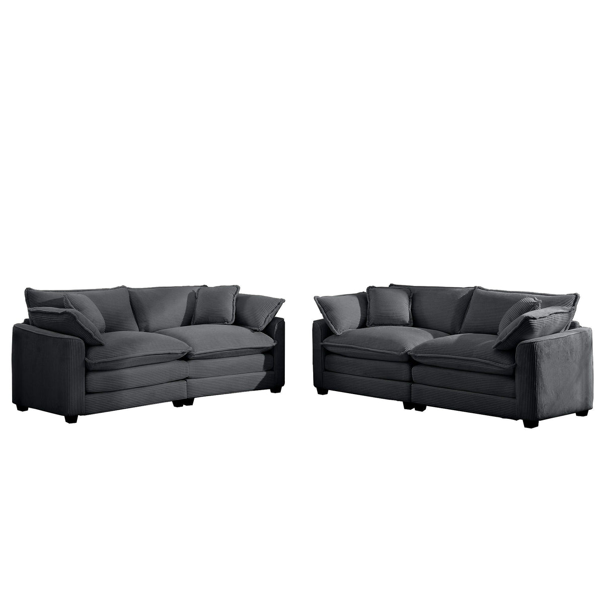 Elegant Oversized Sectional Sofa Set With Deep Seats And Flexible Layout