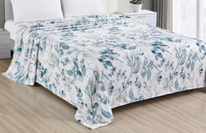 Faith, Hope, Love Home Décor Dempsey Plush Blanket - Soft And Cozy Blue Blanket