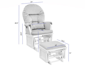 Mason - Comfortable Glider And Ottoman