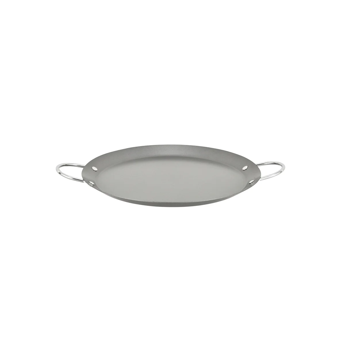 Nonstick Carbon Steel Round Comal with Metal Handles, PFOA Free
