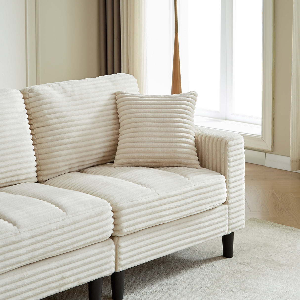 The Beverly Corduroy U-Shaped Sectional Sofa