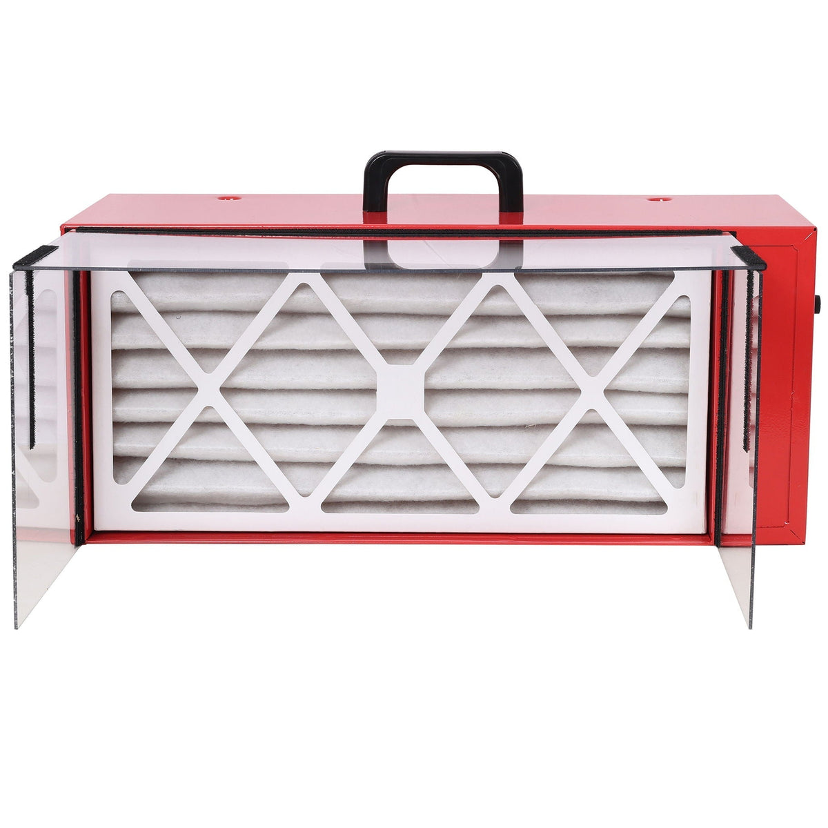 Portable Tabletop Dust Collector with HEPA Filter - Red
