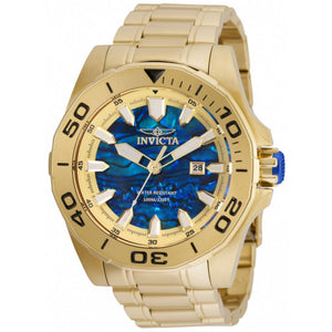 Invicta 48mm Pro Diver Quartz Abalone Dial Bracelet Watch