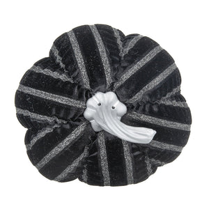 Striped Fabric Pumpkin of Whimsical Elegance