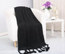 Faith, Hope, Love Home Decor Soft Touch Classic Woven Knitted Throw Blanket With Fringe