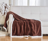 Decor&More Home Essentials Braided Sherpa Blanket